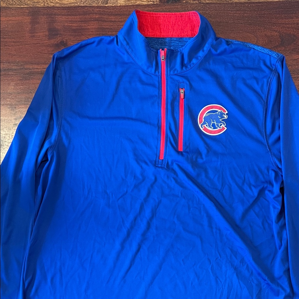 Cubs Blue Pullover with Red Accent